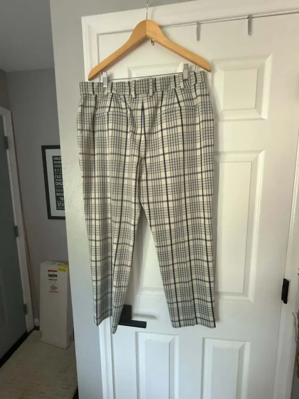 Tory Burch Plaid Tartan Patterned Trousers